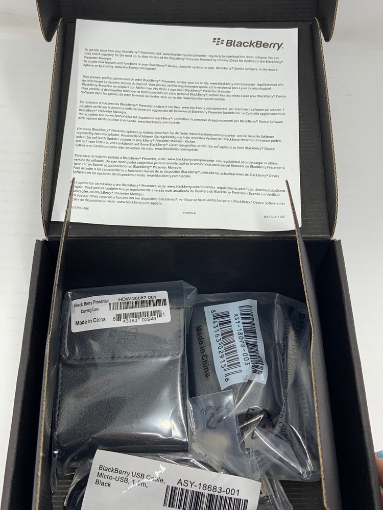 Blackberry Presenter for Blackberry. New