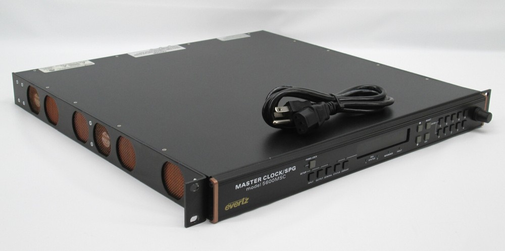 Evertz 5600MSC Master Clock / SPG Broadcast Master Sync & Clock Generator