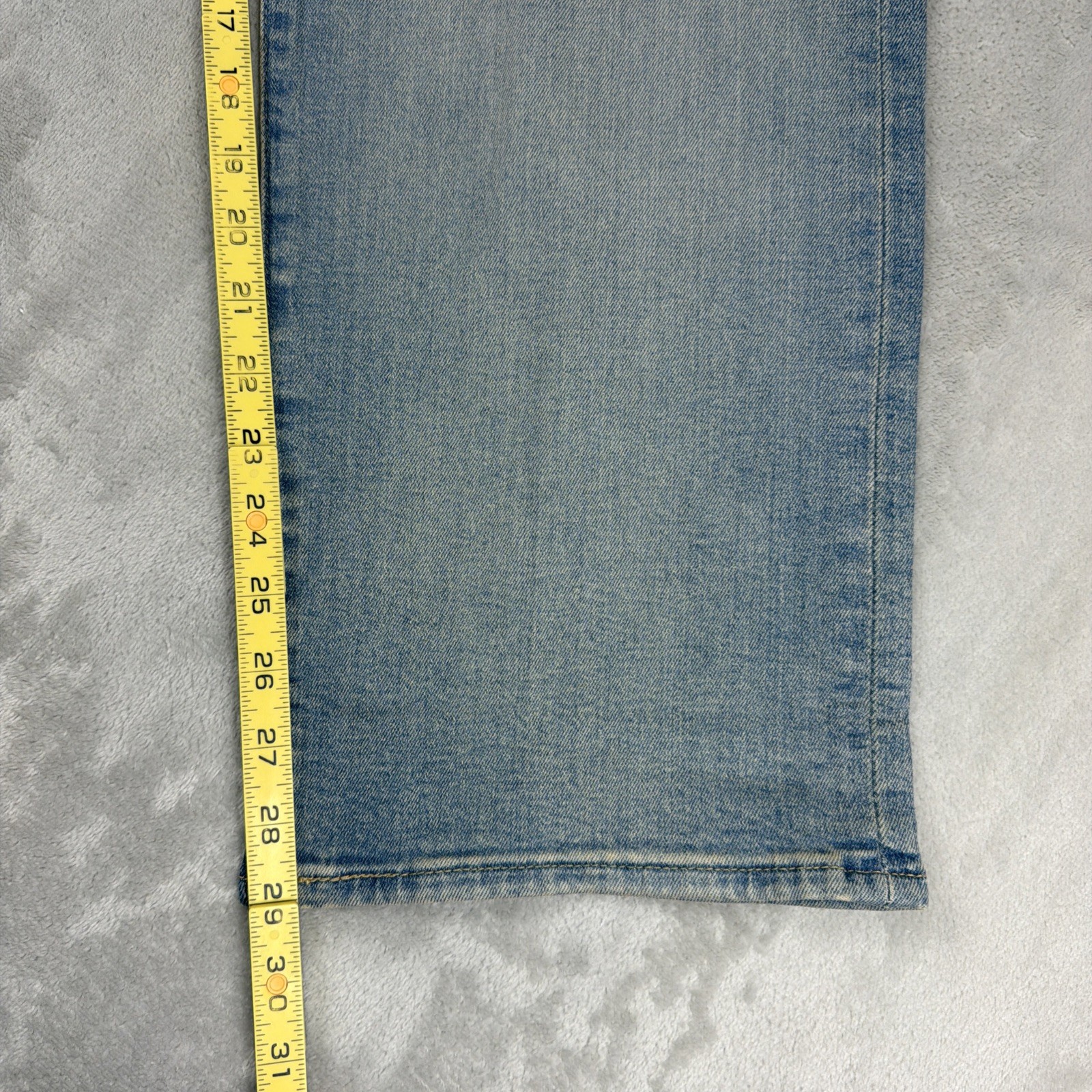 Levi's 501 Original Fit Jeans Men's 38x30 Blue Denim Straight Leg Stretch Light