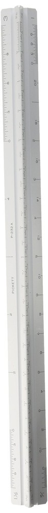 Pickett Professional Architect Triangular Scale, 12 Inches Long, 1 Each