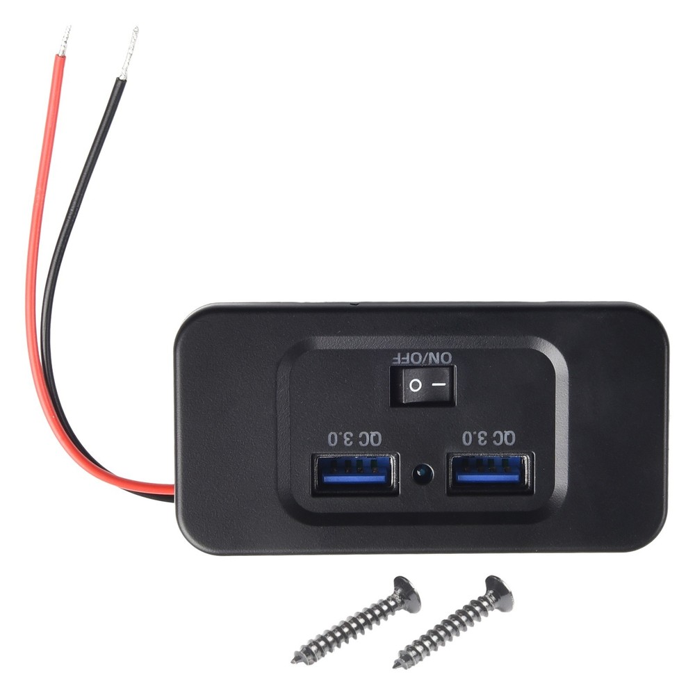 Versatile Performance Quick Charge 3 0 Dual USB Car Fast Charger Panel Outlet