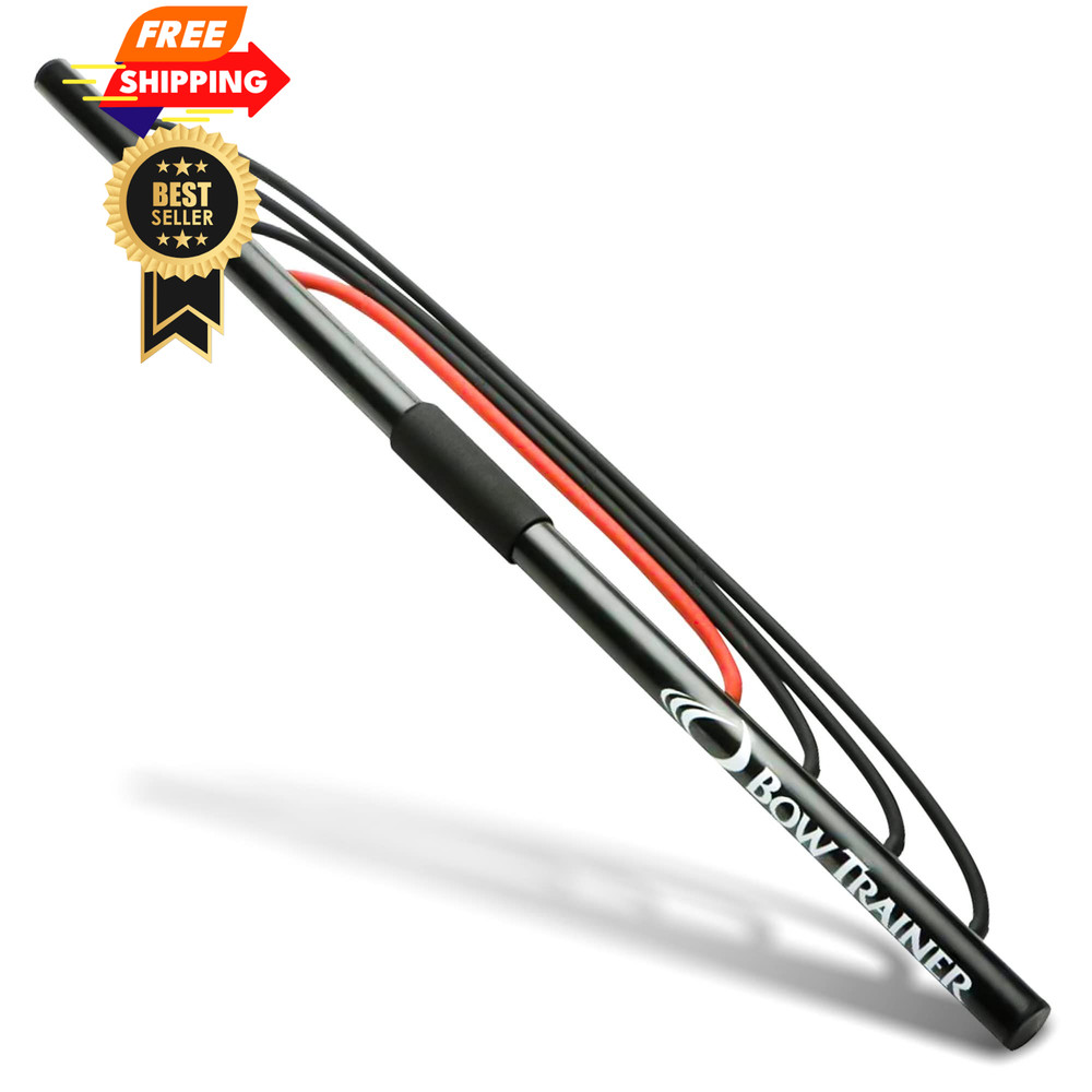 Bow Trainer Resistance - Adjustable Archery Training Tool OSFA, Black