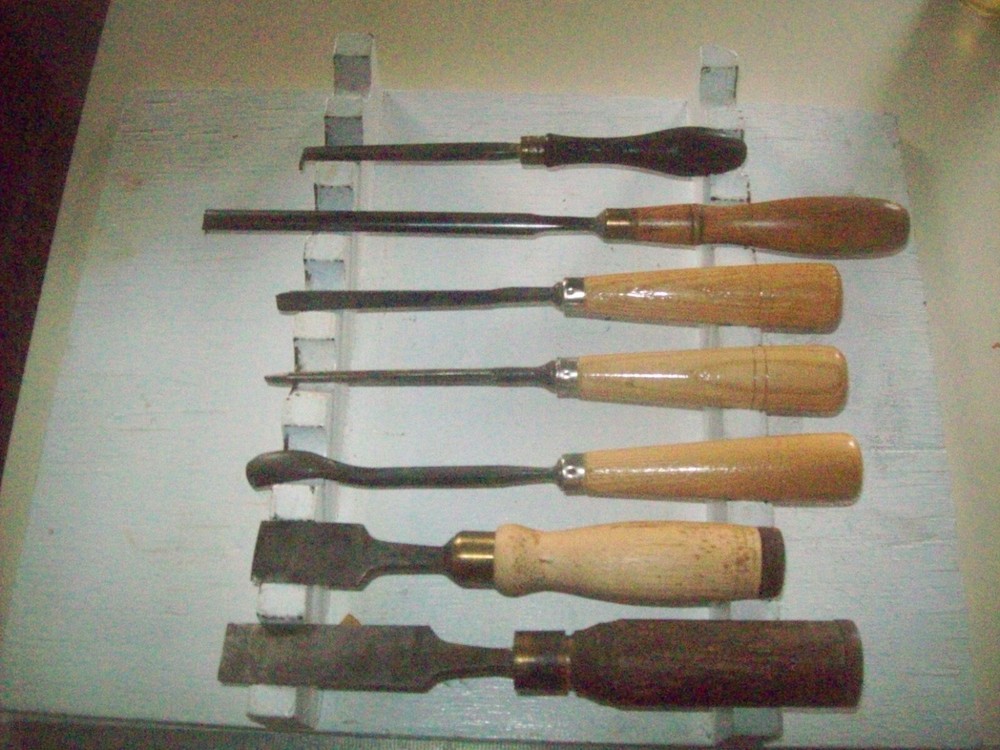 7 Vintage Wood Working Gouges or Chisels Buck London Buck Bros Charles Buck