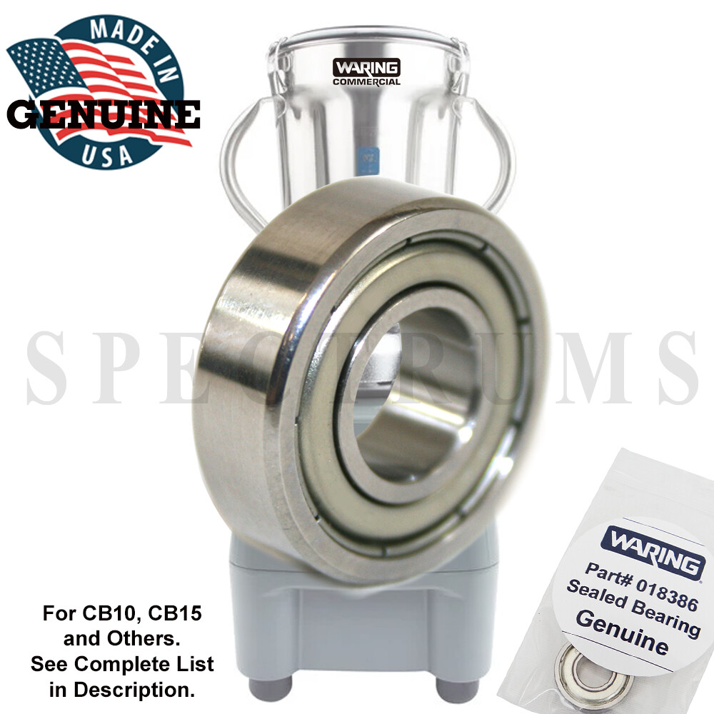 NEW Waring Sealed Bearing 018386 for CB10, CB15 Blenders & Others - Genuine USA