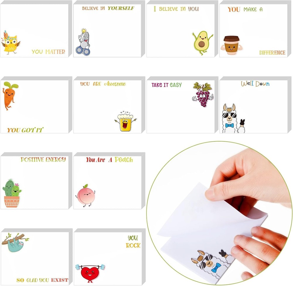 Inspiratal Stiy Notes Motivatal Teacher Notepad Sets Cute Positive