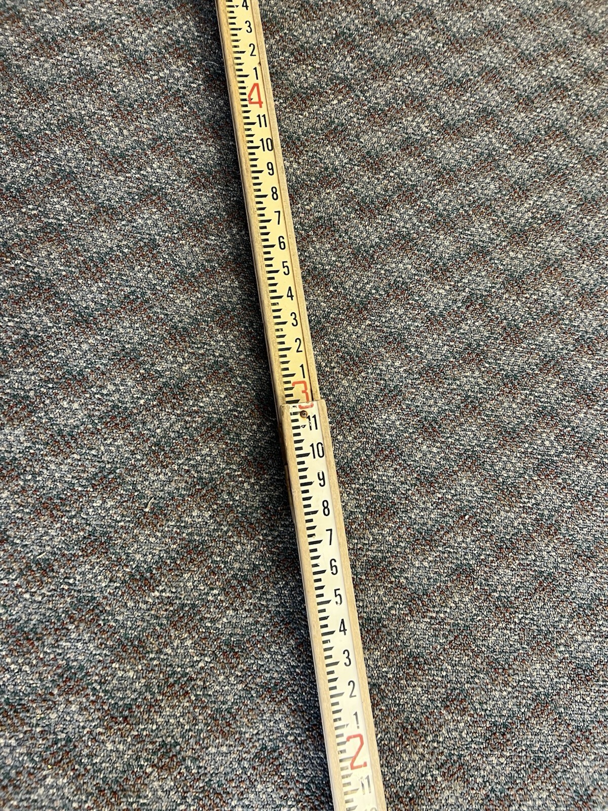 Vintage 8 FT GRADE ROD Survey Measuring Stick Ruler Story Pole industrial decor