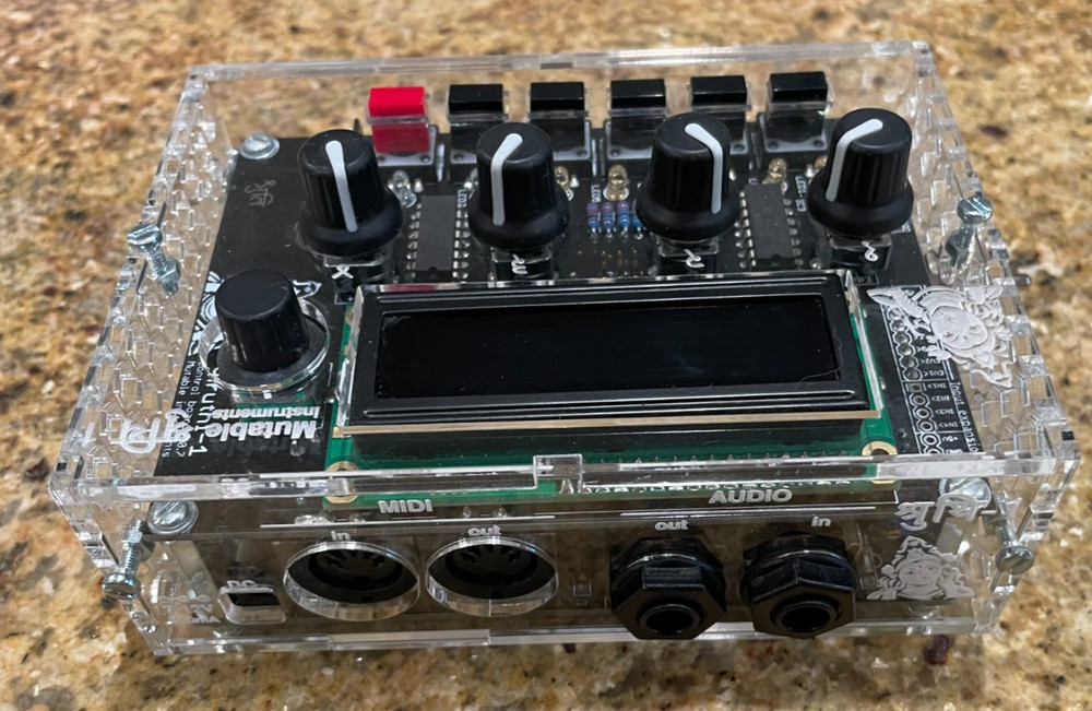 Original Limited Edition Mutable Instruments Shruthi-1 Clear Shruthi PCB cable