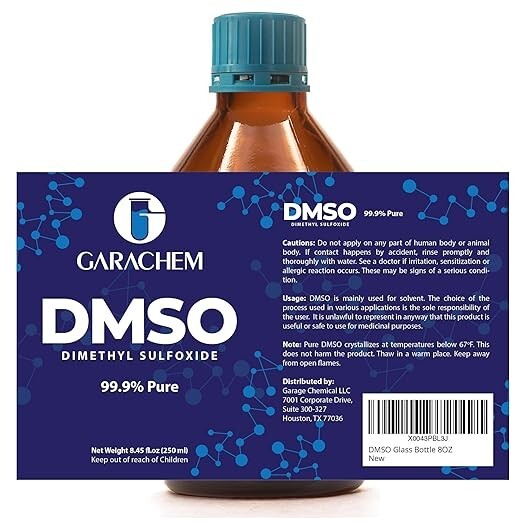 Garachem DMSO 8 oz 99.9% Glass Bottle
