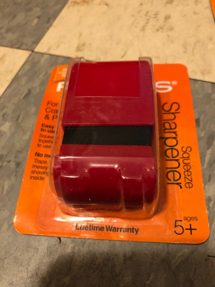 Fiskars Squeeze OR Designer Flip Wedge Sharpener - Pencils & Crayons