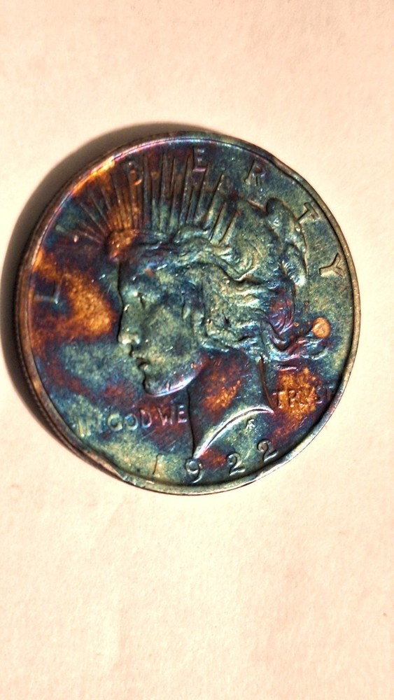 1922 Peace Silver Dollar Very Nice Toning