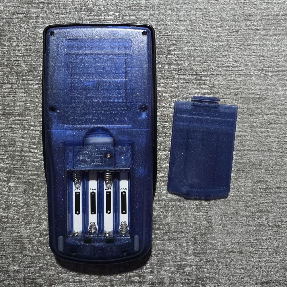 TI-83 Plus Graphing Calculator Tested Working w/ Cover - BLUE TRANSLUCENT ED.