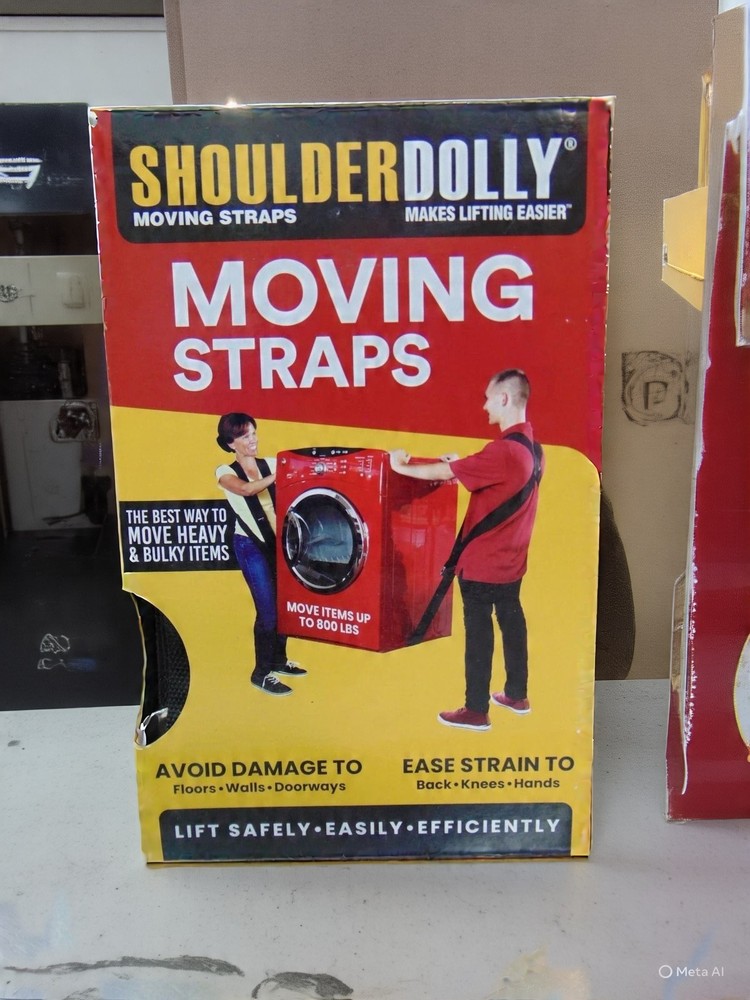 Shoulder Dolly Moving Straps - 800 lbs Capacity - LD2000 New In Box