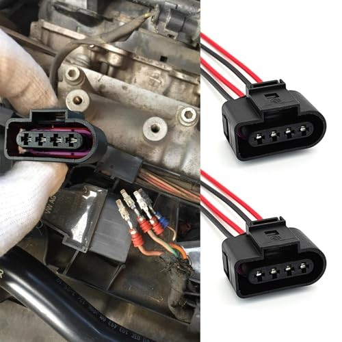 2PCS Ignition Coil Female Connector Plug Harness Pigtail, Auto Waterproof