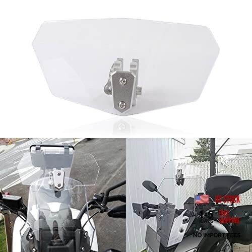 Universal Motorcycle Windshield Extension Adjustable Spoiler Windscreen
