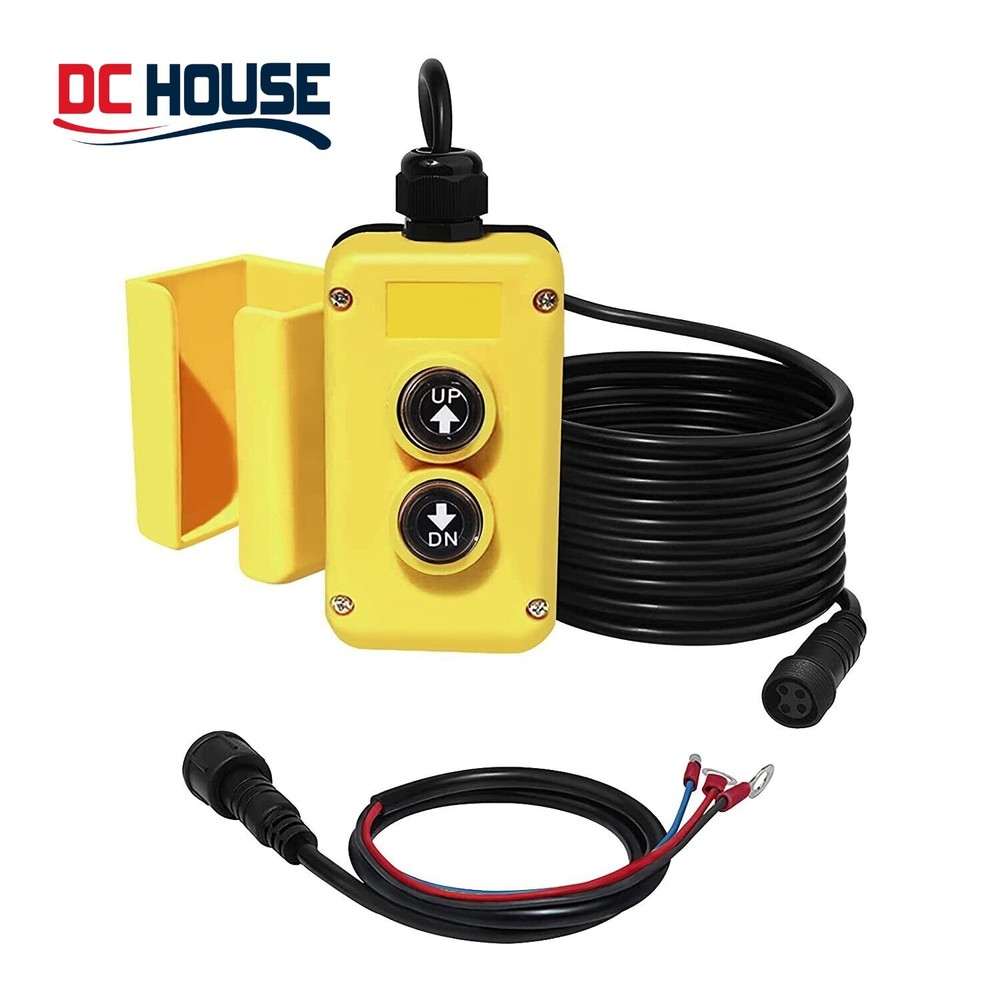 3 Wire Dump Trailer Remote Control Switch for Single-Acting Hydraulic Pumps 15ft