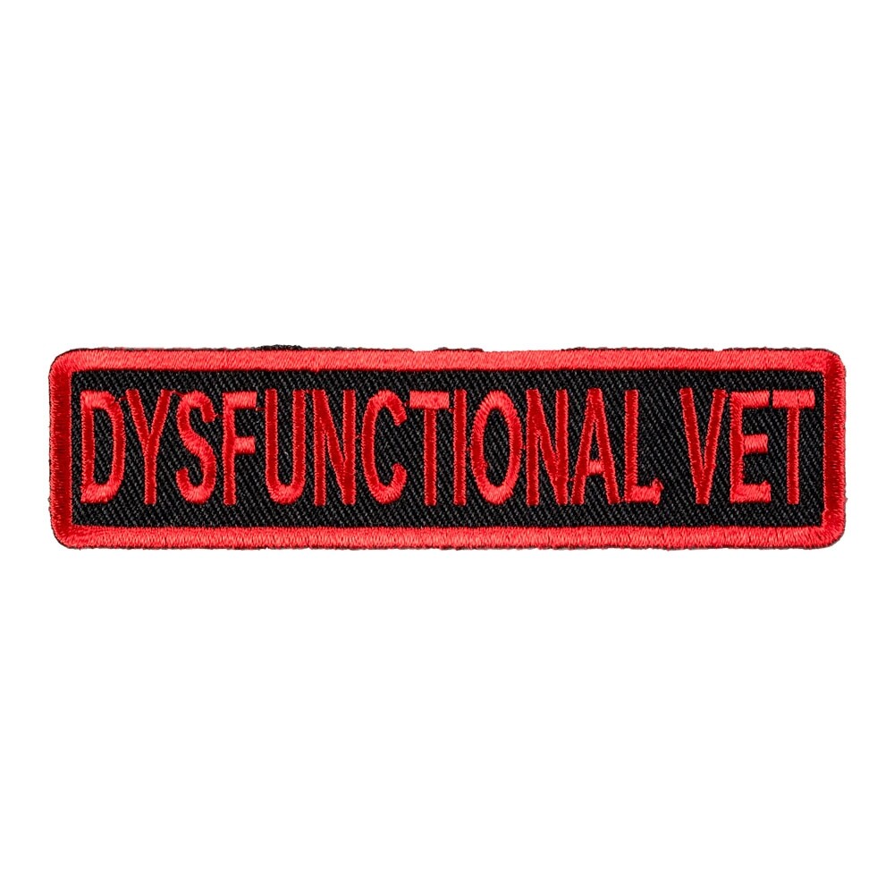 Dysfunctional Vet Patch, Military Veteran Patches