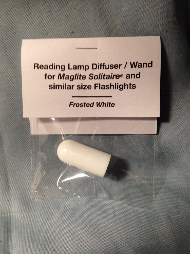 Diffuser for Mag-Lite Solitaire and Similar Size Flashlights - Frosted White