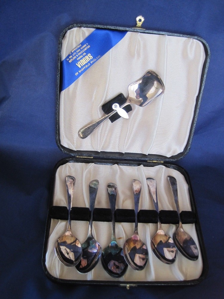 Viners Spoon Set in Box Sheffield England