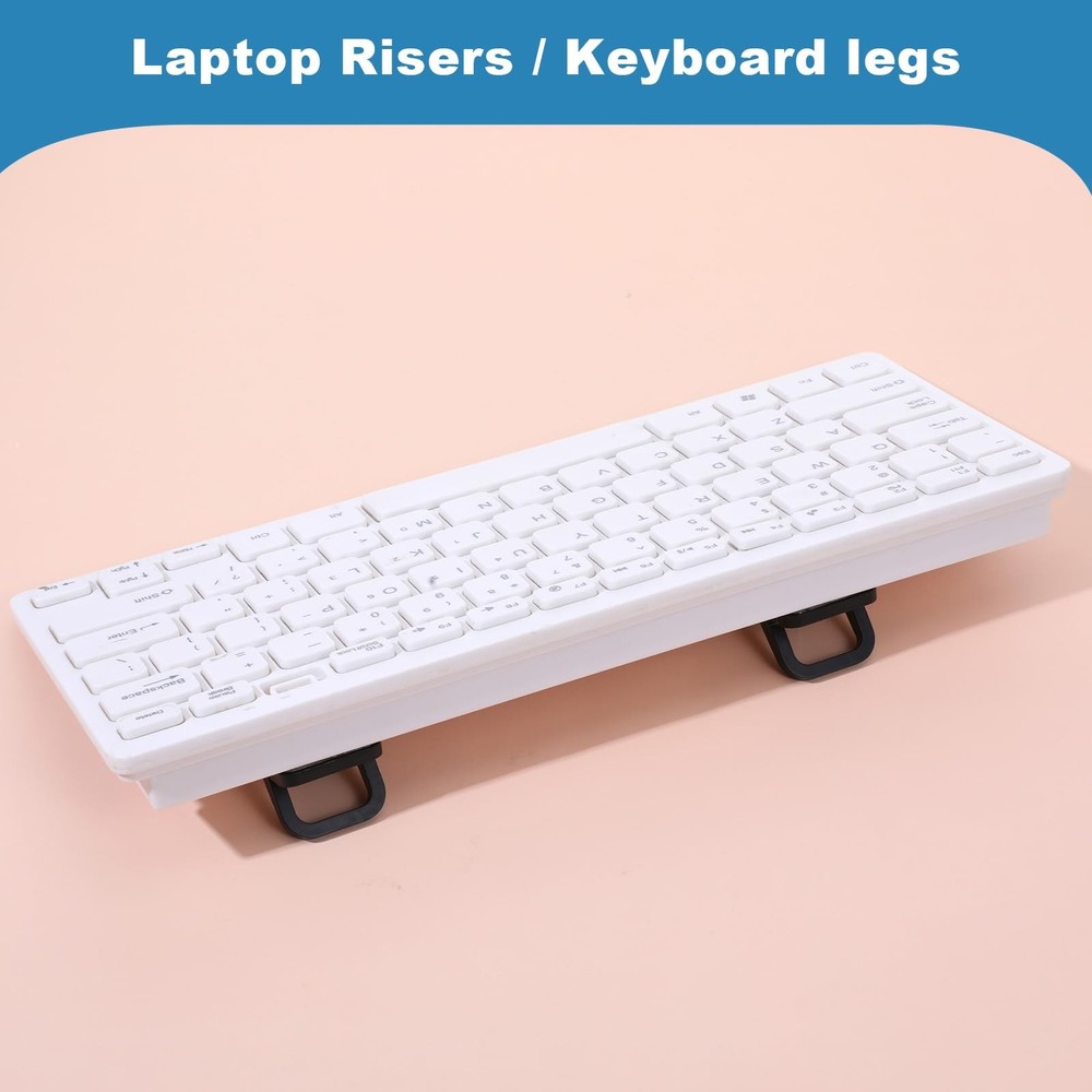 2Pcs Keyboard Riser SelfAdhesive Mini Portable Laptop Stand Foldable Portable...