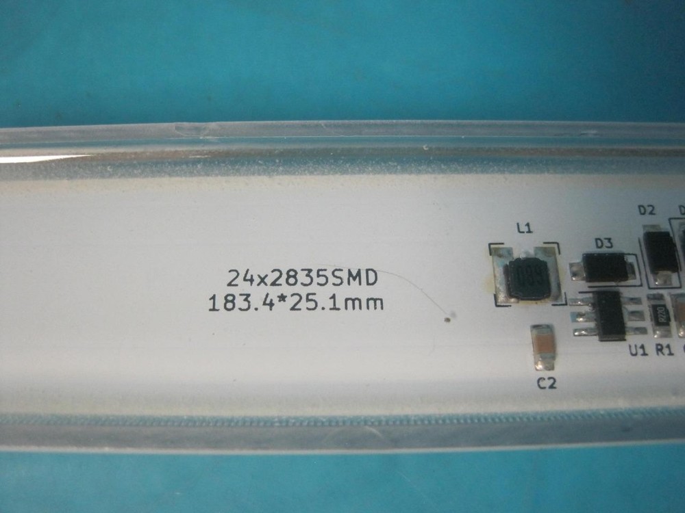 9" Rectangular LED Dome Fixture Interior Trailer Lights 480 Lumen White MO9-W24