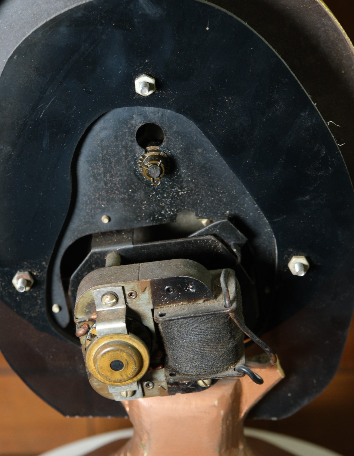 Vtg 1950's 1960's Motorized Hypnosis Vortex Wheel Hippy Drug Trip Folk Art AS-IS