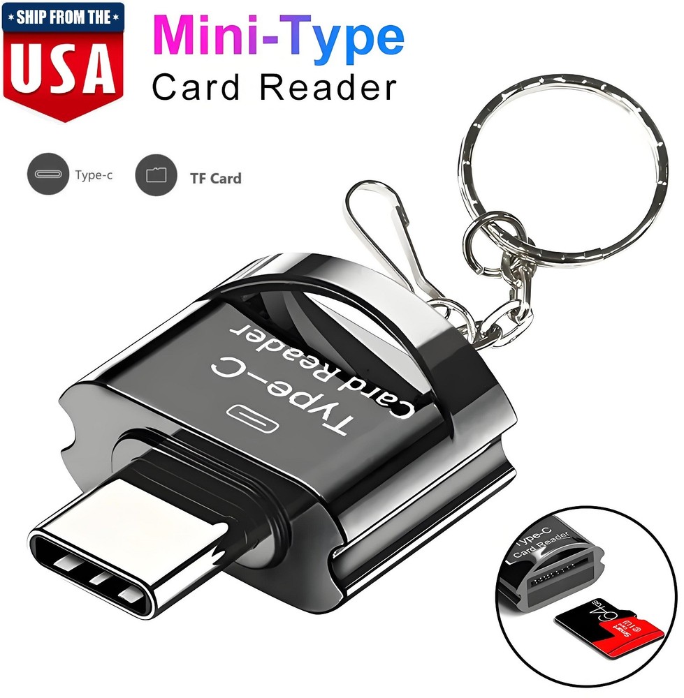 Type C Micro SD Card Reader USB C to Micro SD SDHC SDXC OTG Memory Reader USA