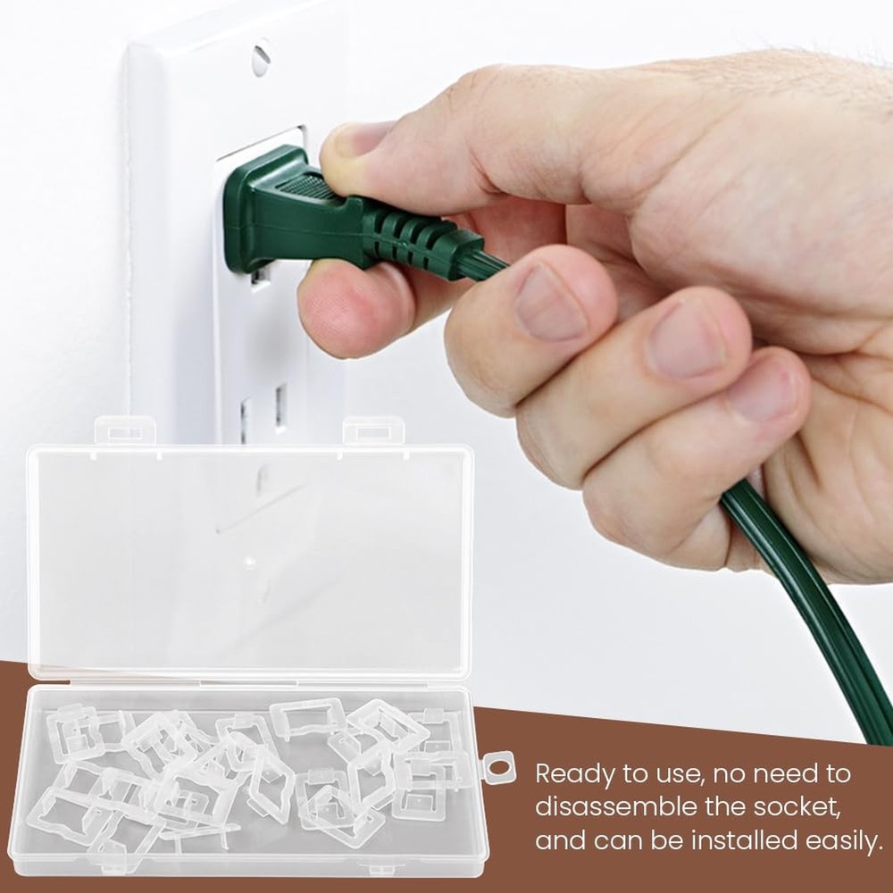 24 Pcs Loose Outlet Fix Plug, Wall Socket Fixer, Transparent Loose Socket Ins...