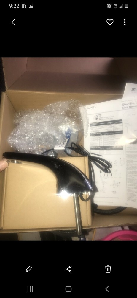 faucet Optima plus pedestal part#84871