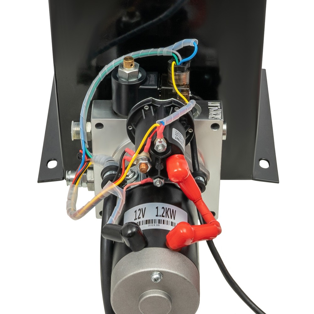 DC 12V 8 Quart Single Acting Hydraulic Pump Dump Trailer Power Unit Dual Control