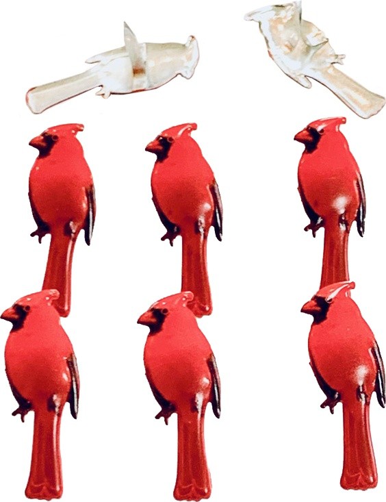 Eyelet Outlet Shape Brads 12/Pkg-Cardinal 2 - 6 Pack