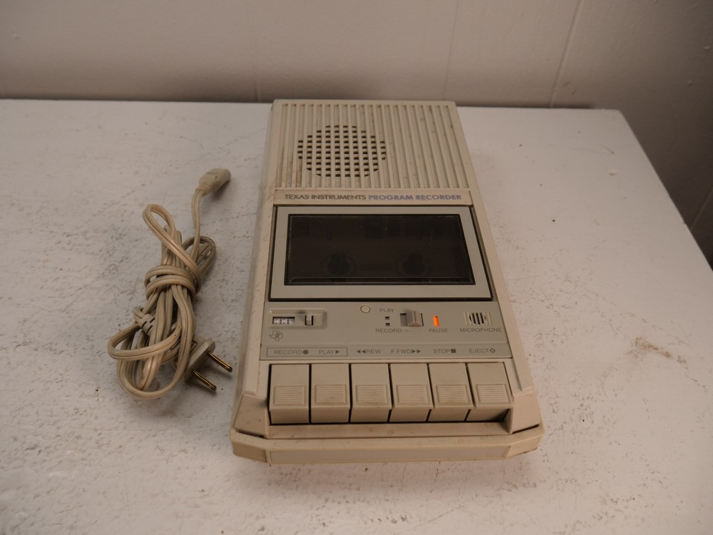 Texas Instruments Program Recorder Model PHP2700 1982 Portable Cassette - READ