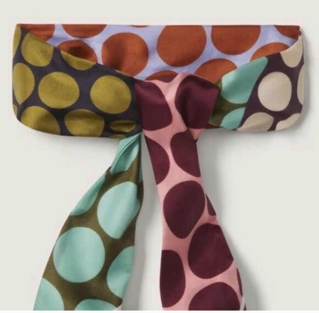 Cabi NWT Spotty Scarf - 100% SILK - #4776