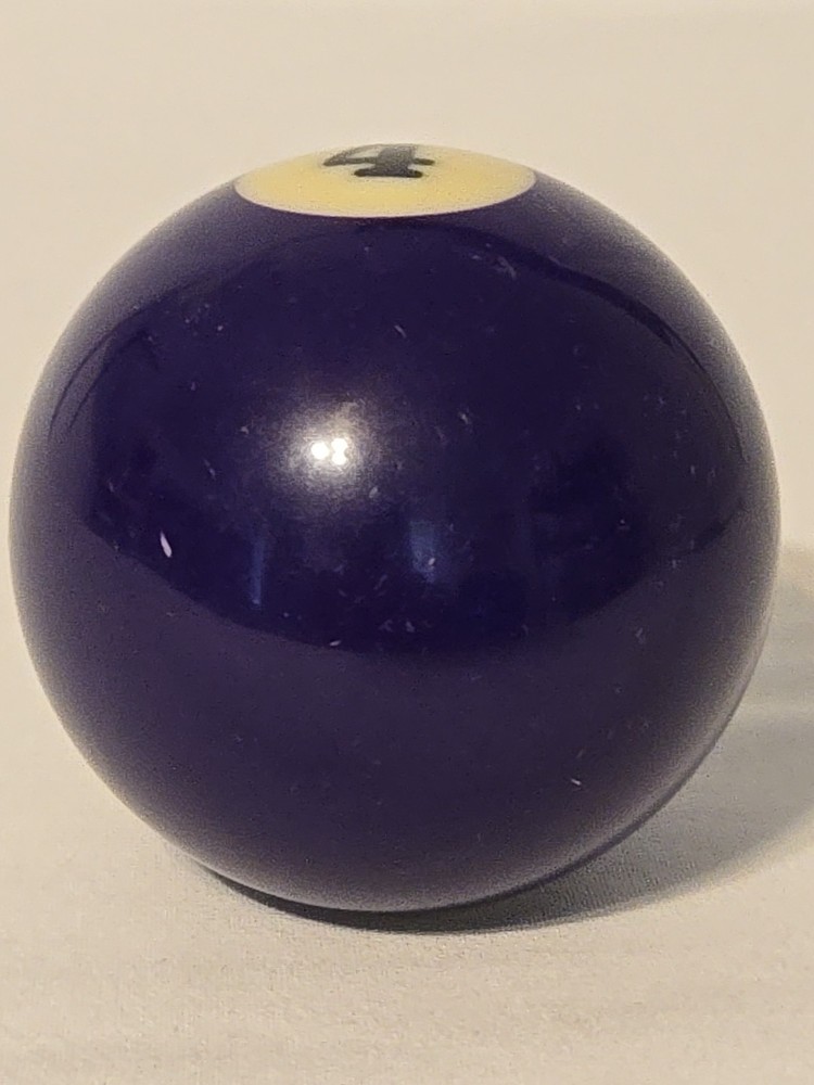 Vintage Purple #4 Solid 2 ¼" Single Pool Ball For Replacement Or DIY