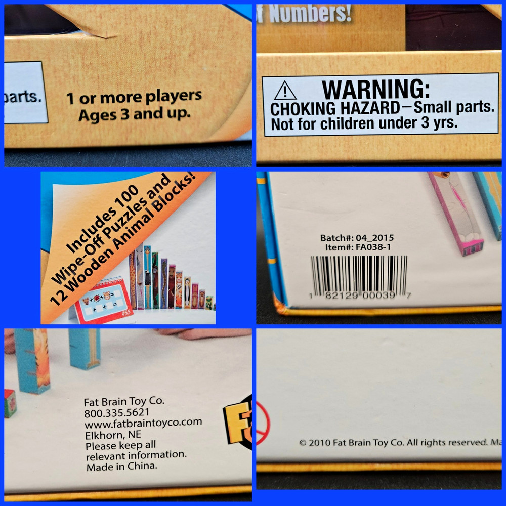 Inchimals STEM Tool Math Numbers Homeschool Sequence Logic Solving Fat Brain