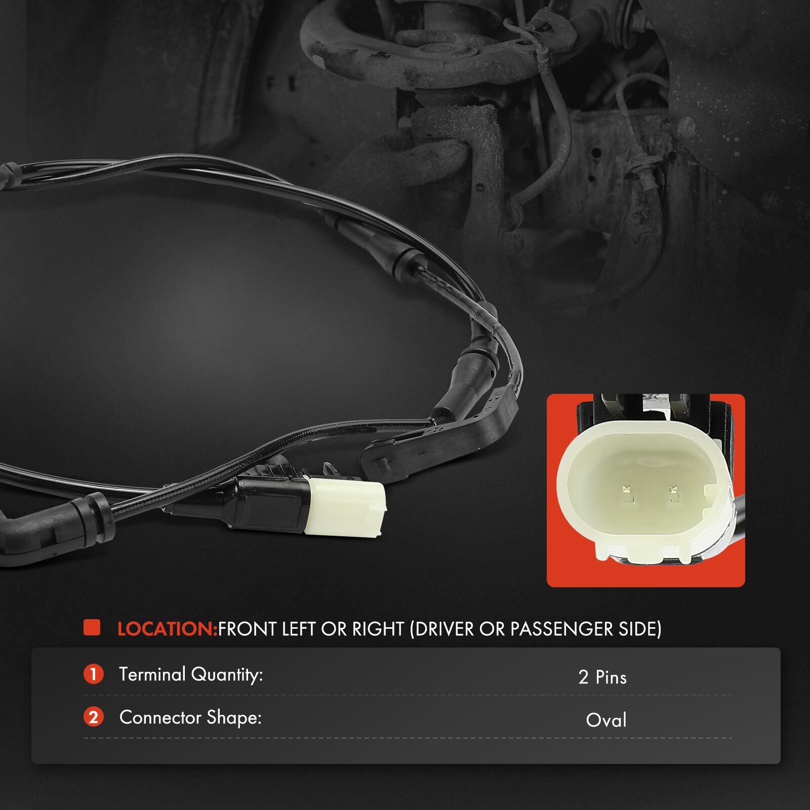 Front Side Disc Brake Pad Wear Sensor for Land Rover Range Rover Evoque 16-18