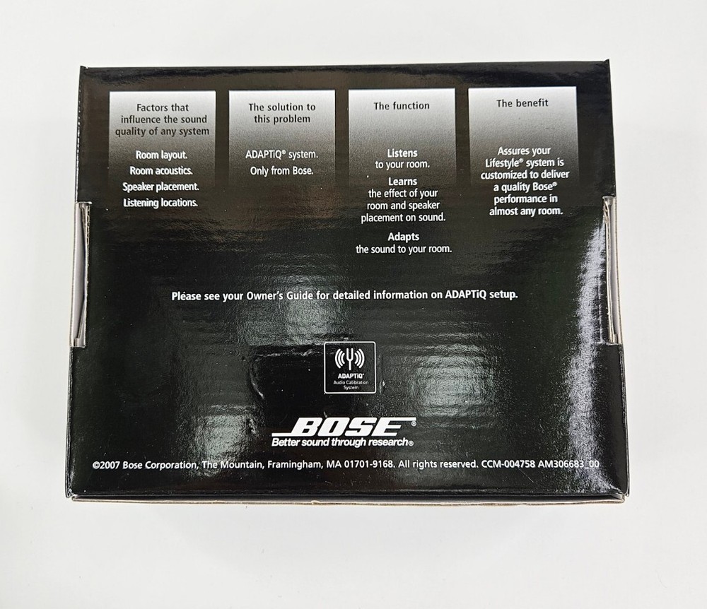 Bose Adaptiq Audio Calibration System (2007)