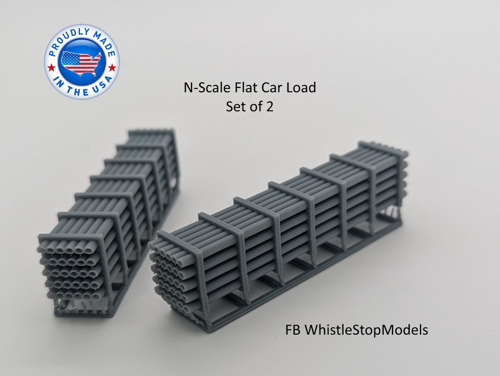 N Scale Small Pipe Load Set of 2 N9005