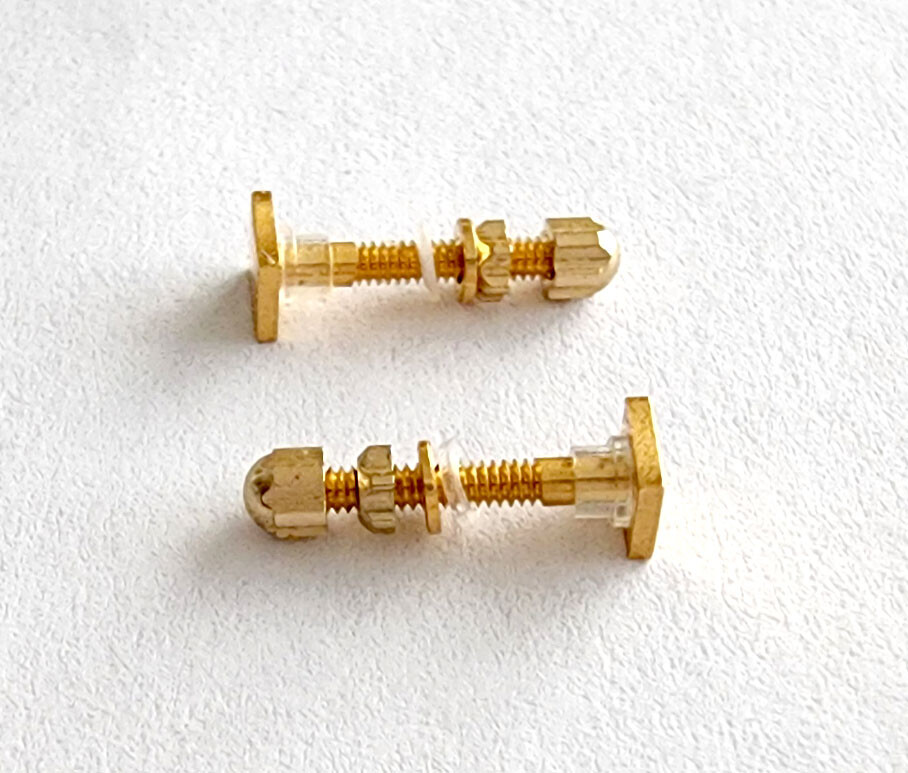 NEW! Authentic Cartier Square Screws - Gold/Silver + Free Screwdriver