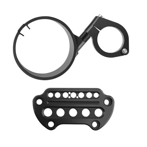Side Mount Instrument Bracket & Speedometer Relocation Cover for Harley