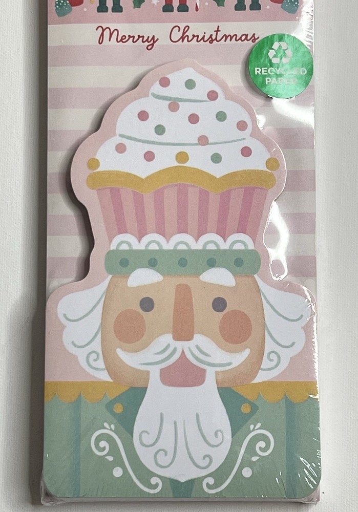 Clementine 2pc Christmas Nutcracker Magnetic Note Pads Lined Merry Holiday NEW
