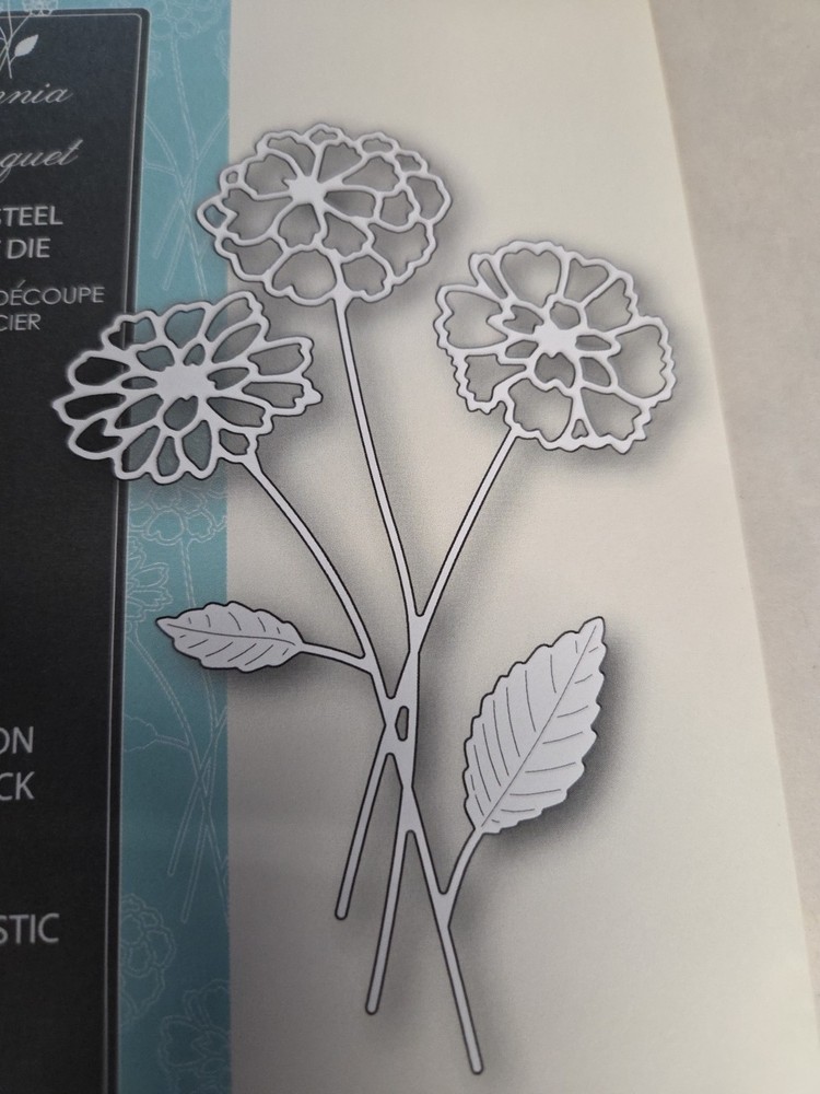 memory box die Zinnia Bouquet