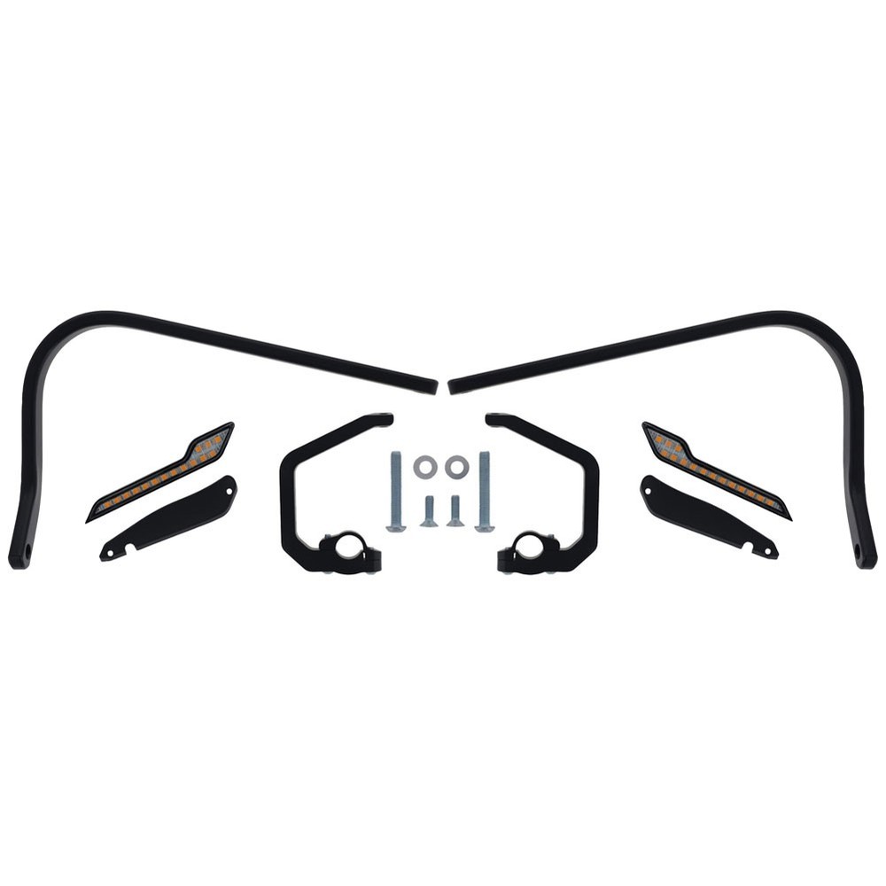 Barkbusters BHG-133-00-BK Two Point Mounted Handguards with LED Sequential