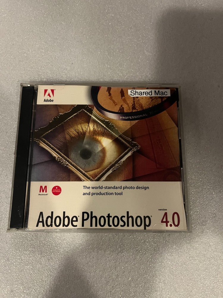 Adobe Photoshop 4.0 Application CD for Mac & Tutorial CD for Windows/MAC CD-Set