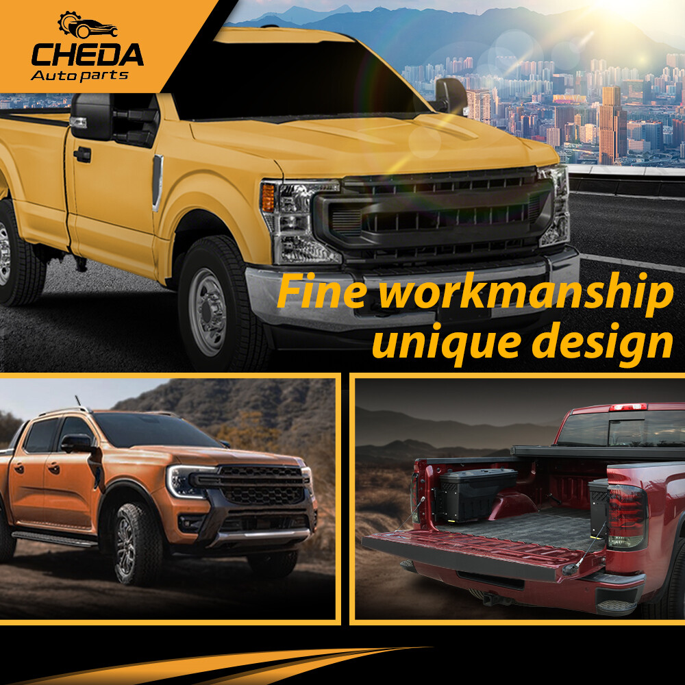 Fit For 2017-22 Ford Super Duty F250 F350 Windshield Wiper Cowl Panel Grille Set