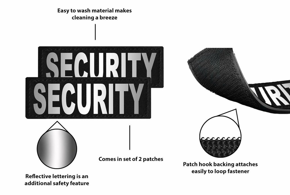 Security Patch Patch Reflective Extra Label Tag for Dog Harness Security