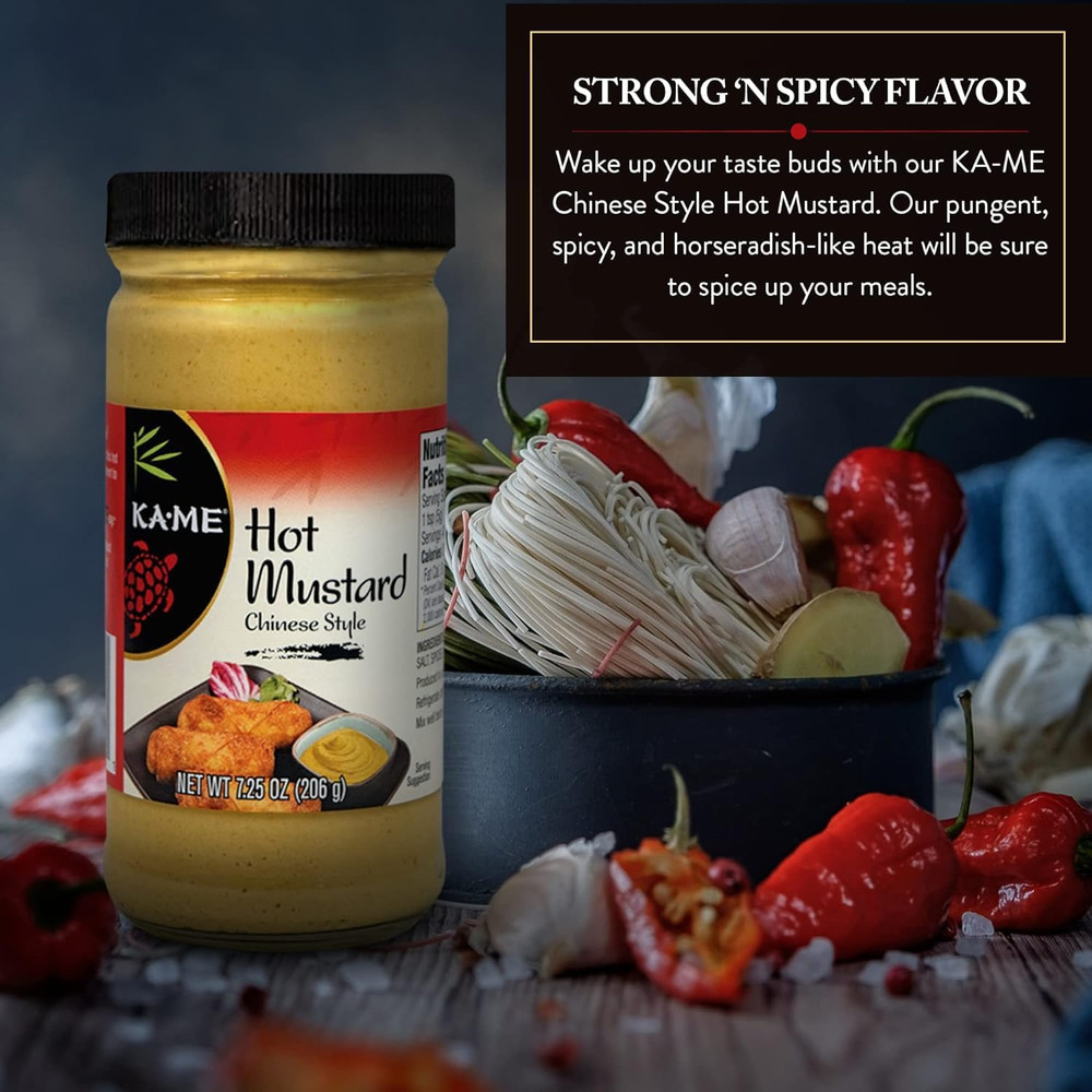 Hot Peppered Mustard, 7.25 Oz