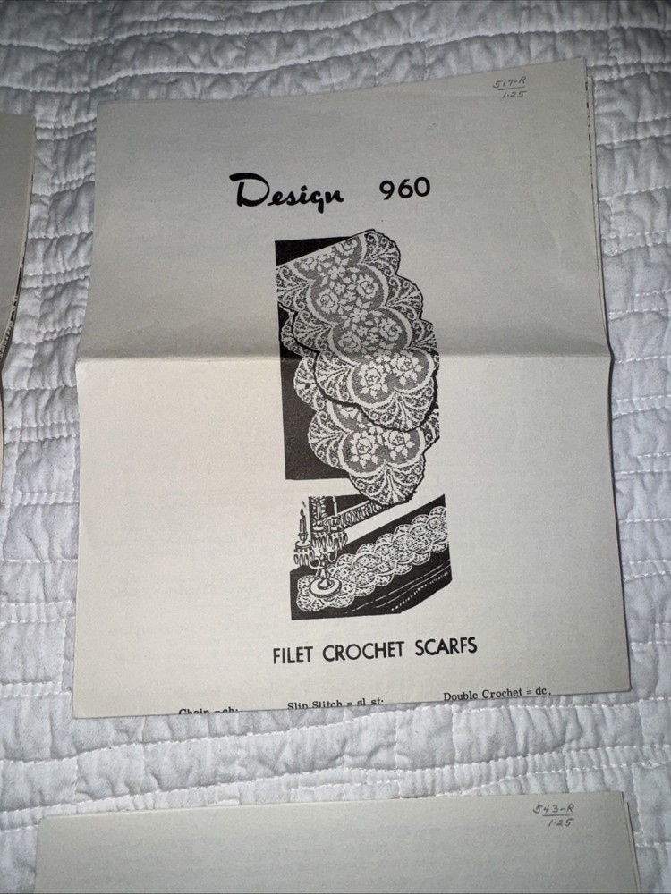 Vintage original Grit Mail Order Crochet Patterns