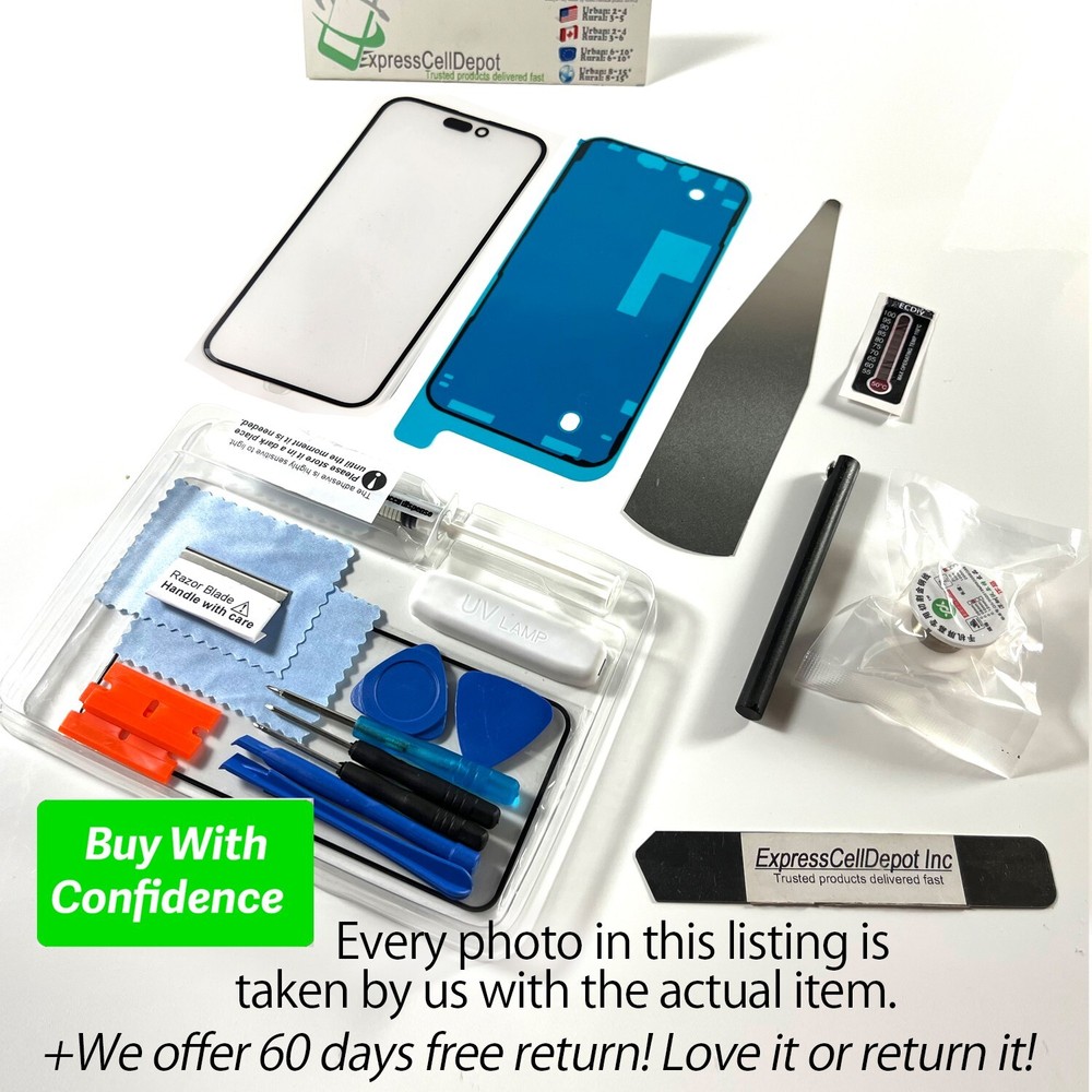 for Apple iPhone 14 Pro MAX Front Outer Touch Screen Glass Replacement kit