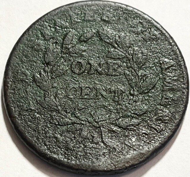 USA - Draped Bust Large Cent - 1802 - Environmental Damage