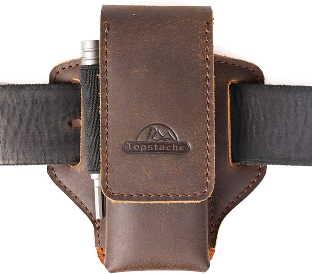 Leather Multitool Sheath for Belt - Multitool Holder - EDC Belt Organizer - Two
